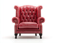Sessel Lederoptik 90 x 94 x 112 cm - Rot - Chesterfield Stil mit hoher Rückenlehne